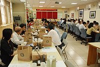 100年度連江縣鄉長暨鄉民代表業務聯繫會報昨天展開,由縣長楊綏生及主管列席聽取各鄉所會需求。(圖/文:邱竟瑋)
