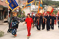 100年媽祖昇天祭昨天「清道」揭開序幕。(圖/文:邱竟瑋)
