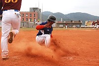 與總統盃聯合舉行的第6屆縣長盃慢壘錦標賽,由馬防部在甲組競賽中取得領先優勢。(圖/文:邱竟瑋)