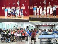100年校際運動會昨天下午正式落幕,國中組籃球三對三男子組第一名為介壽國中、女子組第一名為東引國中,桌球比賽則各校互有高下,大家相約明年再戰。(圖/文:劉秋月)