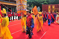 　媽祖昇天莊聖嚴　祭祀大典懷古情。（圖／文：曹重偉）