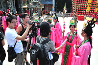 　媽祖昇天莊聖嚴　祭祀大典懷古情。（圖／文：曹重偉）