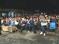 　莒光地區軍民聯合慶祝建國百年國慶晚會熱鬧歡騰。（圖／文：陳樂團）