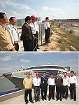 大陸高速快輪「海峽號」本月將試航台灣,縣長楊綏生昨日特別前往平潭縣考察海峽號及其靠泊之澳前碼頭,做為馬祖海上對外交通建設之參考。(圖:連江縣政府觀光局提供)