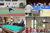 兩馬體育交流團昨天在北竿舉辦熱身賽。(圖/文:陳鵬雄)