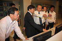 　縣長楊綏生昨日下午拜會福州海事局，以解決馬祖海運航道定置網問題，並提出建立兩岸海上救難機制。（圖：連江縣政府觀光局提供）