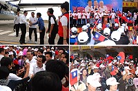總統馬英九昨訪問馬祖,承諾全力改善馬祖交通。(圖/文:邱竟瑋)