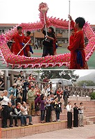 馬祖教育百年回顧活動昨天展開,上自「馬祖初中」第一屆的老校友近五十名回到地方,探訪闊別已久的母校。(圖/文:邱竟瑋)
