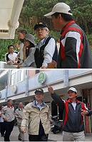 　福建省政府主席薛承泰走訪東引鄉南澳、燕秀游泳池等地，了解基層建設推動及執行情形。（圖／文：陳其敏）