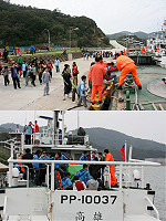 介壽國中小至馬祖海巡隊戶外教學觀摩,場面熱鬧、活潑又溫馨。(圖:馬祖海巡隊提供)