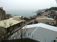 　東引南澳聚落景觀，幾乎已被鐵皮覆蓋，懷舊民居氛圍已難再尋。（圖／文：陳其敏）