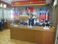 　莒光鄉代會進行鄉政總質詢。（圖：莒光鄉代會提供）