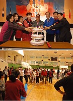 中國國民黨一百一十七週年黨慶馬祖與全國同步登場,馬祖地區也盛大慶祝,有排舞表演和親子投籃賽,氣氛熱絡。(圖/文:邱竟瑋)