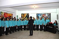 馬祖雅韻合唱團。圖為日前在枕戈待旦演出的情形。(圖:馬祖雅韻合唱團提供)