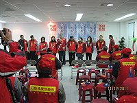 　立委候選人曹爾忠西莒競選總部成立，現場熱鬧滾滾。（圖／文：陳樂團）