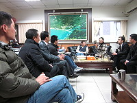 大陸黃岐鎮黨委書記李強率團訪問北竿。(圖:北竿鄉公所提供)