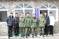 　楊主任與心衛中心幹部合影，並肯定相關人員的辛勞，期勉繼續努力為官兵服務。（圖／文：曾俊諺）