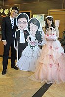 新人王佳琦、陳柏羽南竿設喜宴。(圖:連江縣立醫院提供)
