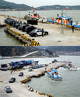 　地區岸巡、海巡及連江查緝隊等單位昨天在春節前夕舉辦聯合擴大掃蕩，目標為杜絕不肖商人伺機走私黑心商品牟利，讓鄉親安心過好年。（圖／文：曹重偉）