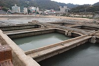 　清水澳口的魚池為軍管時期產物，目前閒置不用，建設局已進行清淤，追求環境衛生。（圖／文：邱竟瑋）