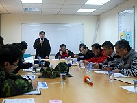 　縣長楊綏生主持「東引中柱碼頭商港區域劃定」協調會，強調商港港埠建設成果歸軍民共享。（圖／文：陳其敏）