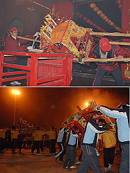 坂里十三暝祭典場面簡單隆重,呈現馬祖、閩東信仰特色。(圖/文:邱竟瑋)