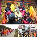 東莒熾坪境福德宮昨日舉行四年一次十三暝擴大全島繞境遊行活動。(圖/文:林冰芳)