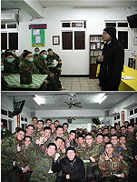 心輔老師與官兵分享抗壓解憂方式。(圖/文:毛揚之)