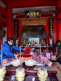 　東引鄉一連串擺暝廟會活動，即將告一段落。（圖／文：陳其敏）