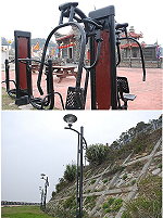 縣府重新刷漆,福清道與珠螺公園設施煥然一新。(圖/文:邱竟瑋)