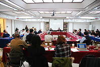 　縣府昨召開連江縣政府文化縣政顧問座談會，藝文領域專長學者齊聚一堂，提出建言，希望馬祖文化發展更進一步。（圖／文：劉秋月）