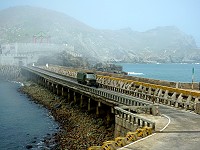 　東引中柱橋（介石橋）列為危橋，已規劃進行拆除重建。（圖／文：陳其敏）
