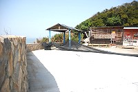 擋牆結合地景,夫人村小角落美感加分。(圖/文:邱竟瑋)