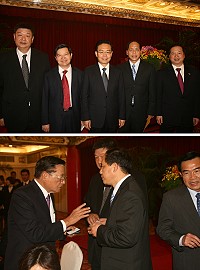 　海基會宴請大陸福建省長蘇樹林，連江縣長、議長、立委聯袂出席，同聲爭取黃岐線開通。（圖：連江縣政府提供）