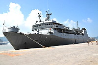 　滿載鄉親回憶的524雲峰艦、526新康艦於上月正式除役，民眾的各自搭船歷史說不完，回憶過往的艱困歲月，AP艦524、526是馬祖鄉親永遠的記憶收藏。（圖：曹重偉）