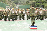 工兵連弟兄精神抖擻、士氣高昂。（圖／文：毛揚之）