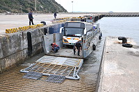  　白沙碼頭現有曳船道將來在新島際交通船運車功能規劃時會納入考量。（圖／文：陳鵬雄）