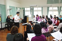 馬祖雅韻合唱團近來緊鑼密鼓練習,預計6月中旬與馬尾方面組隊,參加海峽兩岸合唱節。(圖/文:邱竟瑋)