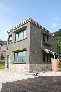 水資源回收利用,縣府於介壽澳口興建示範建築。(圖/文:邱竟瑋)
