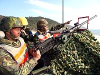 北指部以高昂的鬥志,捍衛北竿,以堅強的火力,壓制敵軍進犯的行為。(圖/文:王彥珽)