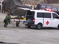 馬祖野戰醫院實施傷患搶救。(圖/文:張邵丞)