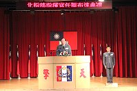 　任中將以「多一分體諒、包容，多一分溫暖」鼓勵所有主官，希望幹部能以愛心與耐心統率部隊。（圖／文：林禹豪）