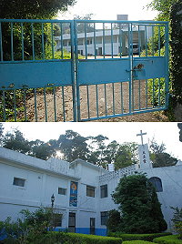 馬港天主堂上方寶血園區,熱心居民建議可以結合社區發展協會共同整理,成為教會與居民互動的開放空間。(圖/文:邱竟瑋)