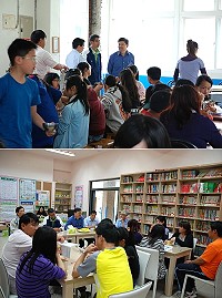 縣長楊綏生昨天前往仁愛國小陪同師生用餐,更與全校老師座談,傾聽校園問題與需求,亦分享對於馬祖環境教育的看法。(圖/文:劉秋月)