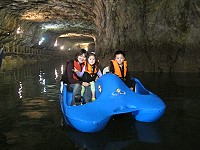 南竿北海坑道引進1艘腳踏船,即日起免費體驗1個月。(圖:保順育樂提供)