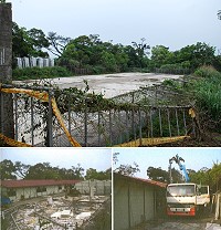 台電金馬工務所興建珠山電廠功成身退,當年申請臨時建照搭蓋的三棟宿舍,也在上個月完成拆除還地的工作,完成所有相關合法作業程序。(圖/文:劉秋月)