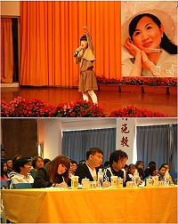連江縣100學年度國小校際歌場比賽昨天於中正國中小登場,數十名「小鳳飛飛」大展才藝,也驗證了音樂的學習成果。(圖/文:邱竟瑋)