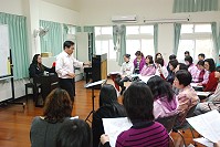 配合2012年海峽兩岸合唱節,馬祖雅韻合唱團將與大陸一同演唱1992年巴塞隆納奧運主題曲。(圖/文:邱竟瑋)