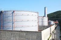復興油庫儲油替代方案之一 珠山電廠油槽。(圖與文:邱竟瑋)