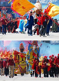 東引境白馬尊王進香團平安賦歸。(圖/文:陳其敏)